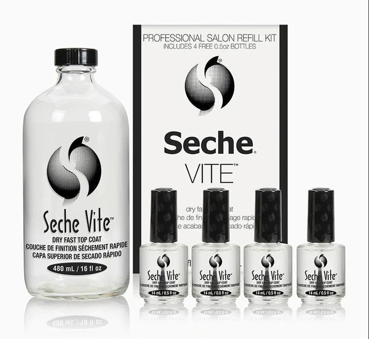 Seche Vite Dry Fast Top Coat Refill Kit (0.5/16oz)