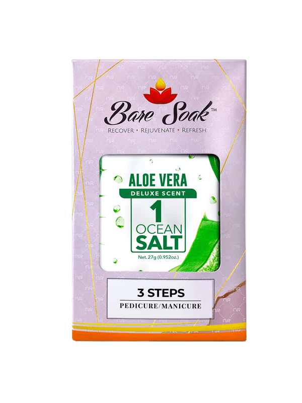 NuRevolution Bare Soak Deluxe Pedicure 3 Step - Aloe Vera (Case 95pk)