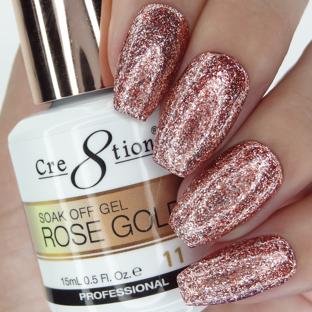 Cre8tion Soak Off Gel Rose Gold 11