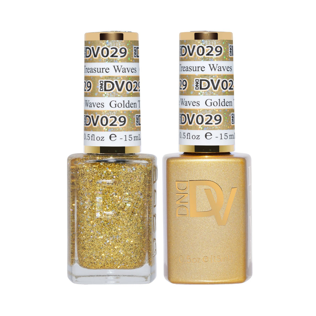 DND Diva Gel Duo 029 - Golden Treasure Waves