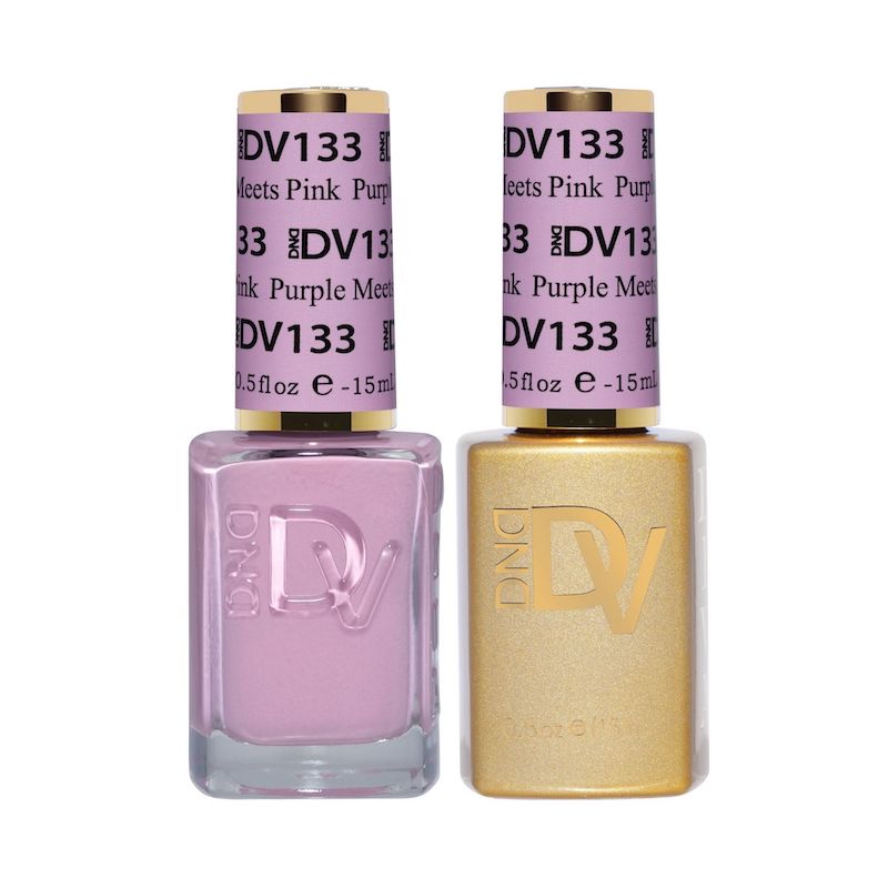 DND Diva Gel Duo 133 - Purple Meets Pink