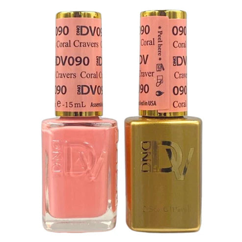 DND Diva Gel Duo 090 - Coral Cravers