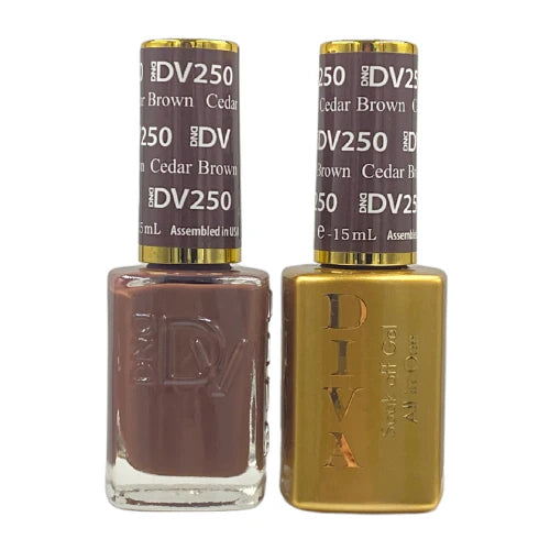 DND Diva Gel Duo 250 - Chocolate Red