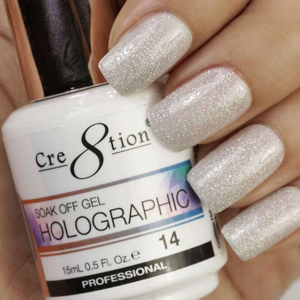 Cre8tion Soak-Off Holographic Gel 14