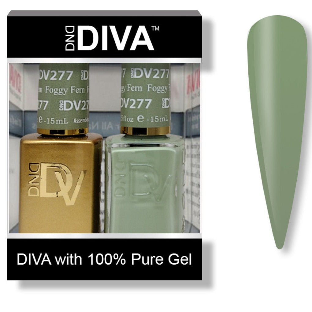 DND Diva Gel Duo 277 - Foggy Fern