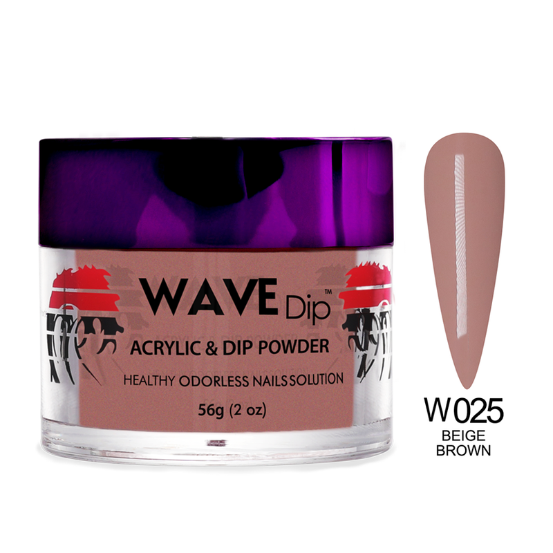 Wave Dip/Acrylic Powder - 025 Beige Brown