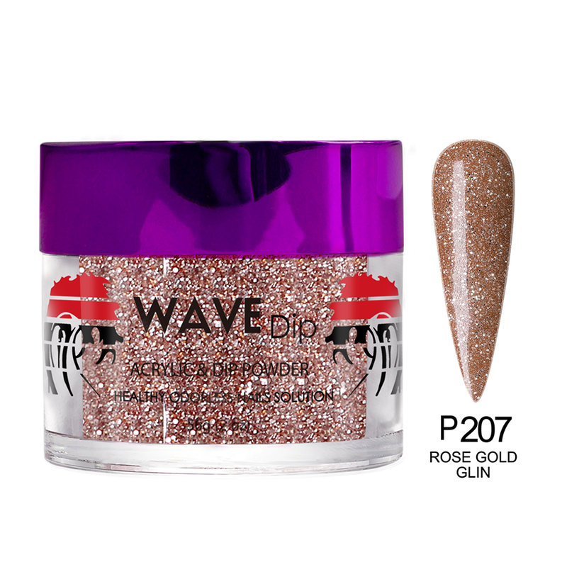 Wave Dip/Acrylic Powder - 207 Rose Gold Glint