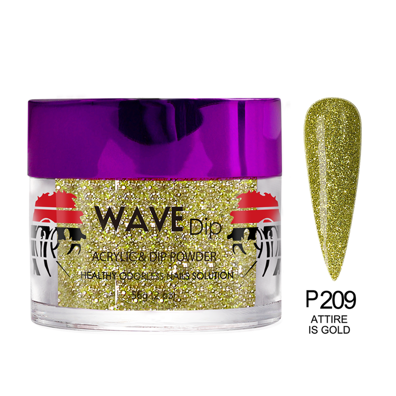 Wave Dip/Acrylic Powder - 209 Attire Is Gold