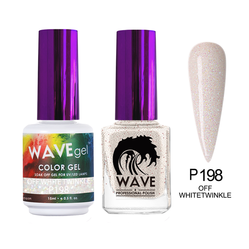 Wave Simplicity Gel Duo - 198 Off White Twinkle