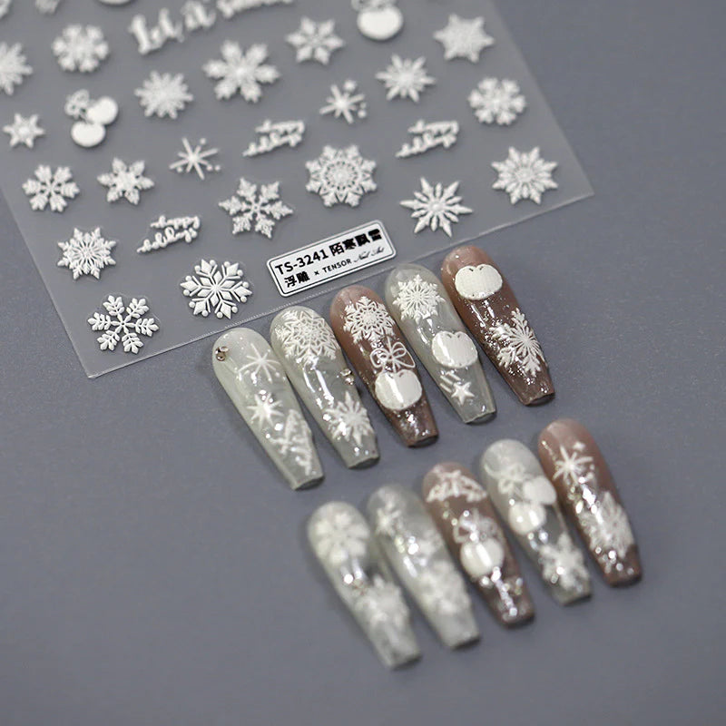 Snowflake Nail Art Stickers 3241