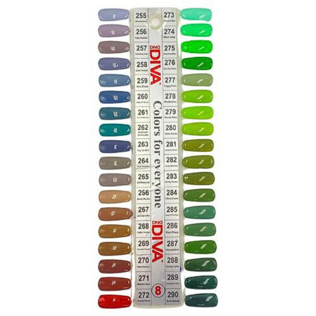 DND Diva Color Chart Set 8