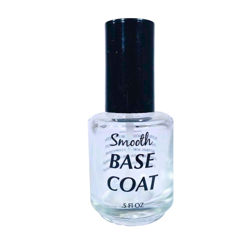 Empty Glass Smooth Base Coat Bottle (0.5oz)