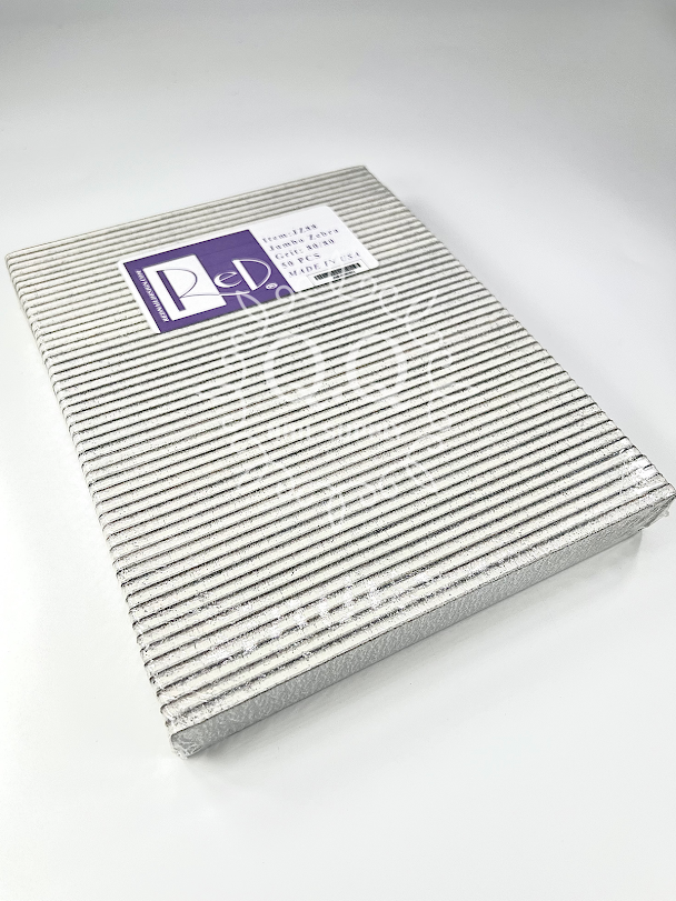 Red Nail Design Jumbo Zebra File 80/80 (50pk)